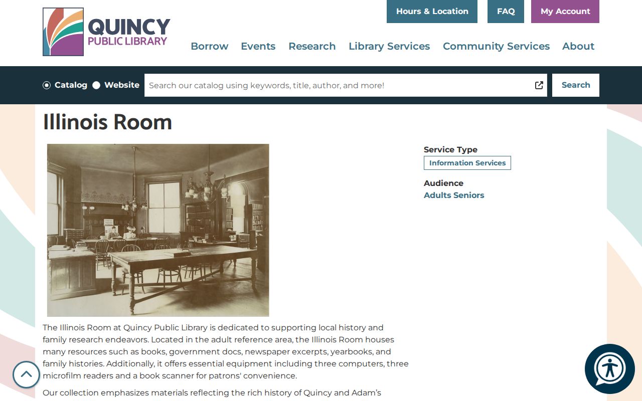 Quincy residents directory Illinois Room collections