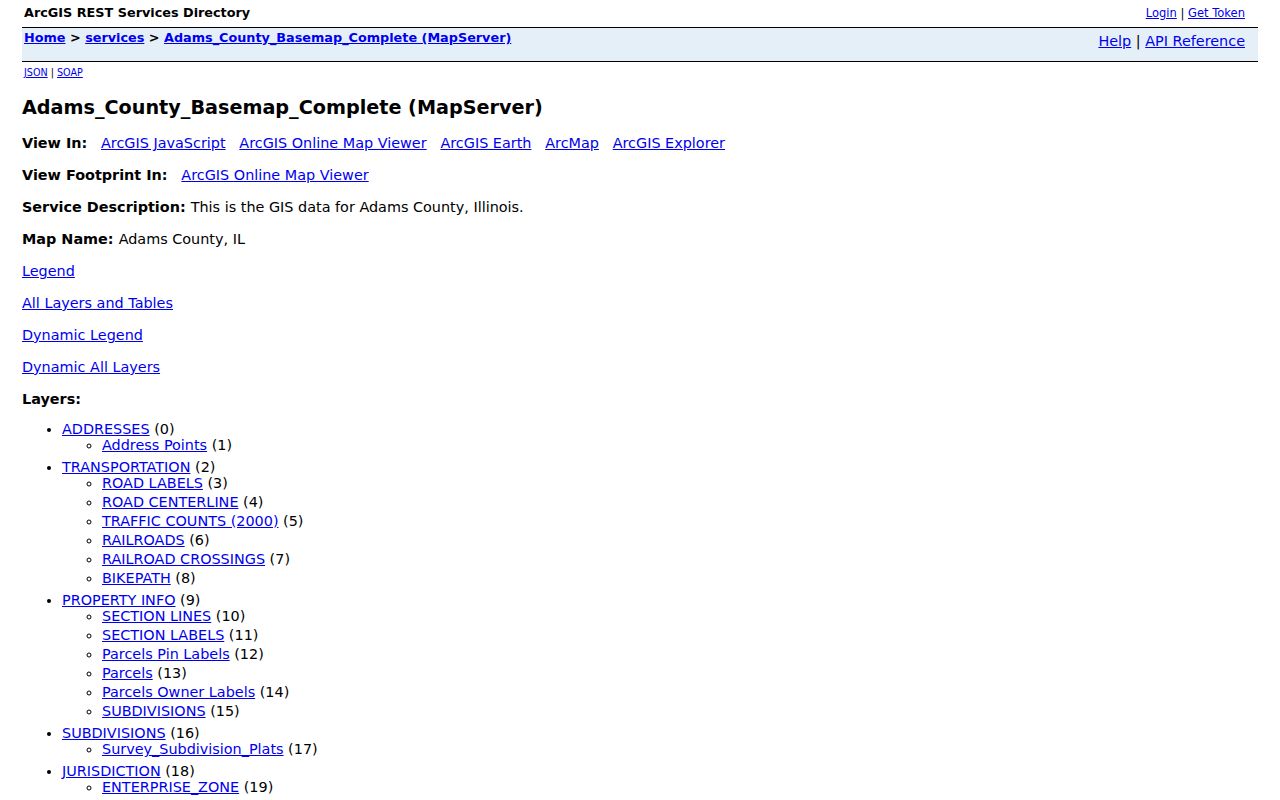 Quincy street directory county GIS and address layers